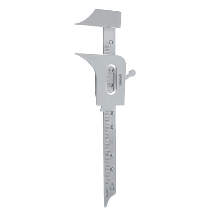 Gauge nasal screw to incisor measurement Arnett