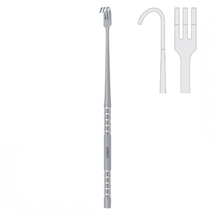 Retractor chin osteotomy Arnett 8.5mm, 190mm