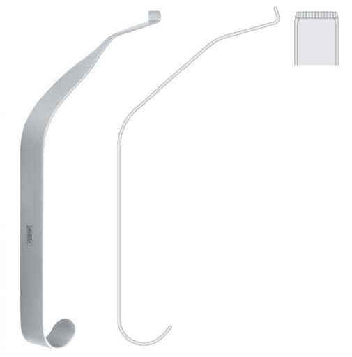 [FC.043.200|--|F59-883-20R|R59-883-20R] Retractor lingual Arnett 200mm