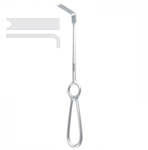 [FC.049.220|--|F59-899-22R|R59-899-22R] Retractor transoral drill Arnett 35x7mm, 220mm